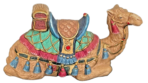 Statuina CAMEL porcellana di ricambio per presepe firmato Kirkland #75177 - Foto 1 di 13