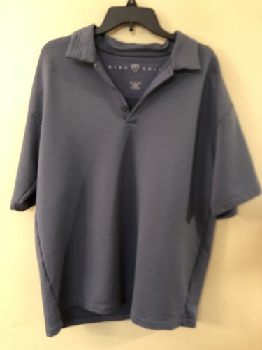 NIKE GOLF MENS GREY Polo Type Shirt Size XL - Picture 2 of 5