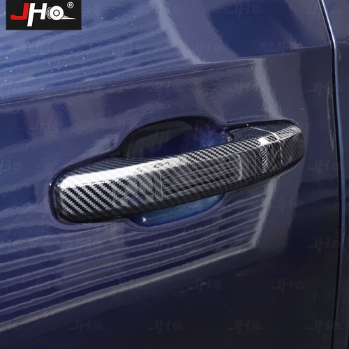 ABS Carbon Fiber Door Handle Cover For 2019-2024 Chevy Silverado 1500 2500 3500 - Picture 8 of 9