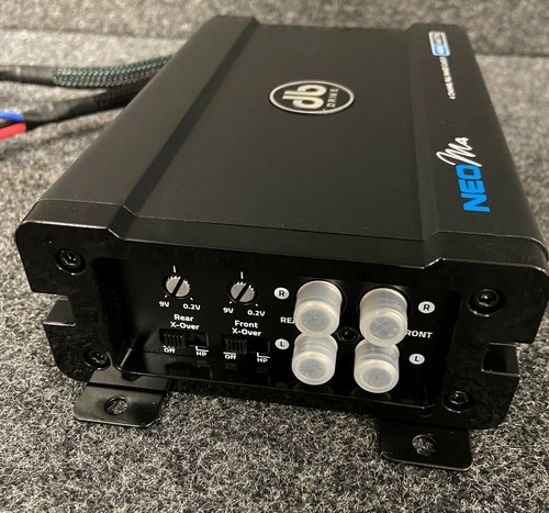 DB Drive NEOM4 400 WATT 4 CH CLASSE D AMPLIFICATORE HARLEY BAGGER ANFIBIO MARINO - Foto 5 di 12