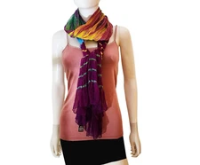 Bohemian Multi Color Silk Scarf