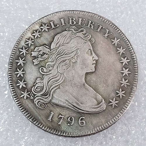Moneda de recuerdo de dólar americano Liberty 1795 2 piezas para colección y regalos - Imagen 6 de 11