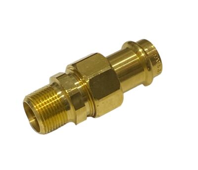 1Pc - ApolloXpress Press Fittings 8733-4  3/4'' x 3/4'' Copper Press Male Union 