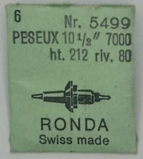 PESEUX Steering Axles 11 1/2 - 320, 330 Balance Staff Watch X 1 Pc