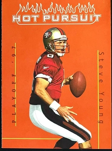 1997 Steve Young Playoff First & Ten Hot Pursuit #23 San Francisco 49ers HOF