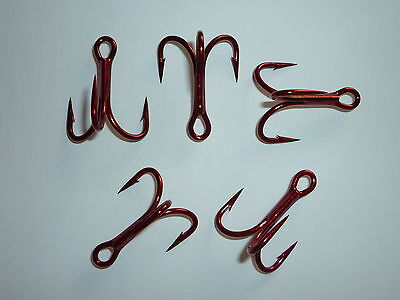 TIN RED SIZE 1//0 9626TR BULK 9626 25 VMC 4X OSHAUGHNESSY TREBLE HOOKS