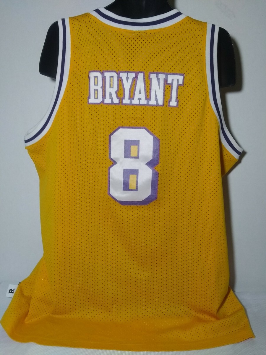 Kobe Bryant Vtg Authentic Nike Throwback Jersey 8 Yellow