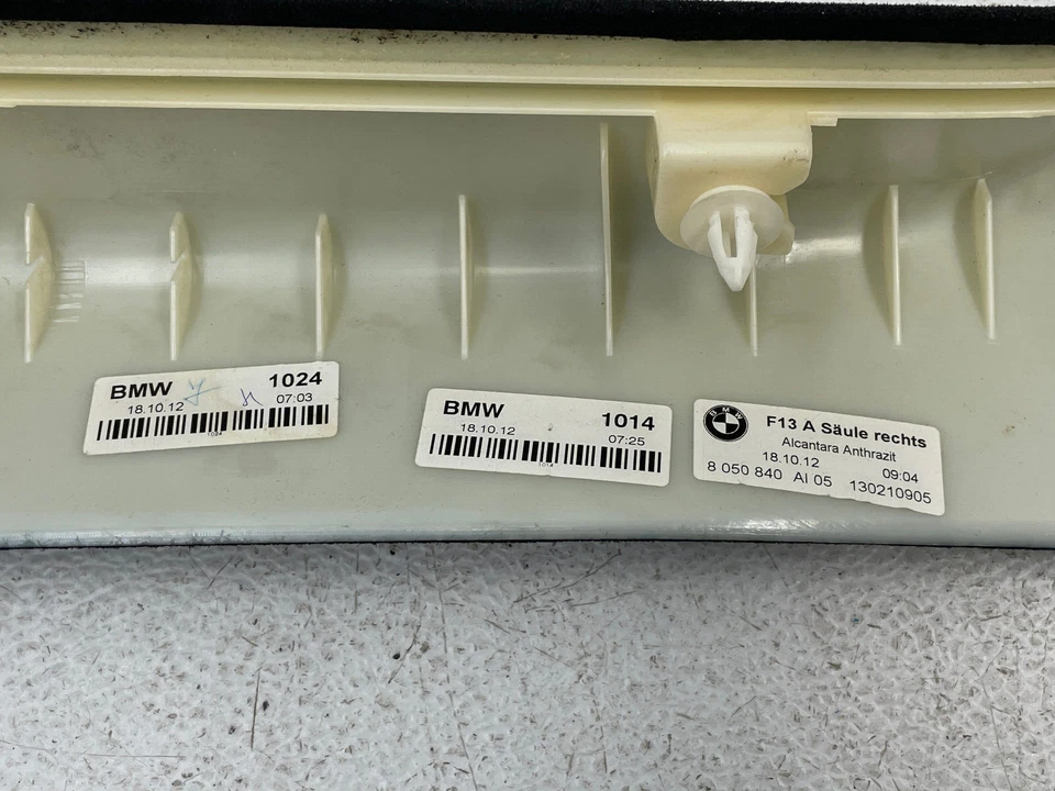 13 14 15 16 BMW 650i F06 Juego de paneles de cubierta de pilar izquierdo y derecho 1545 OEM Foto 4 de 4