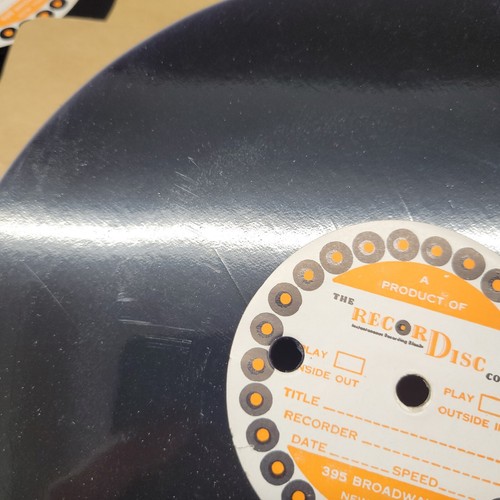 Snapshots R In Sound 5 Orange Label Blank Phonograph Discs Vintage 8" - Picture 4 of 24