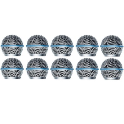 10 Pack RK265G Grille Replacement for Shure Wireless BLX24 BETA 58A Microphone