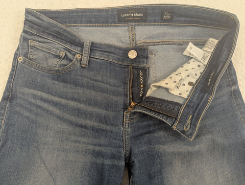 Pantalones de mezclilla ajustados Stella 8/29 azul elástico 32X27 Lucky Brand para mujer - Imagen 7 de 15