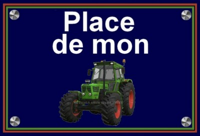 Plaque Place De Mon Tracteur Deutz 8006 Idee Cadeau Anniversaire Ebay