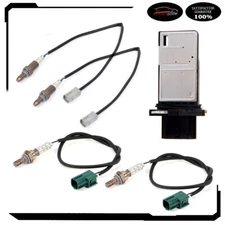 For 2008-10 Nissan Titan 5.6L 4pcs Oxygen o2 02 Sensor + Mass Airflow MAF Sensor