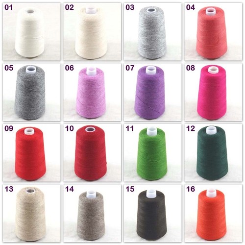 Sale Luxurious 100g Mongolian Cashmere Knitting Sweater Cone Yarn Silver Grey - Picture 12 of 21