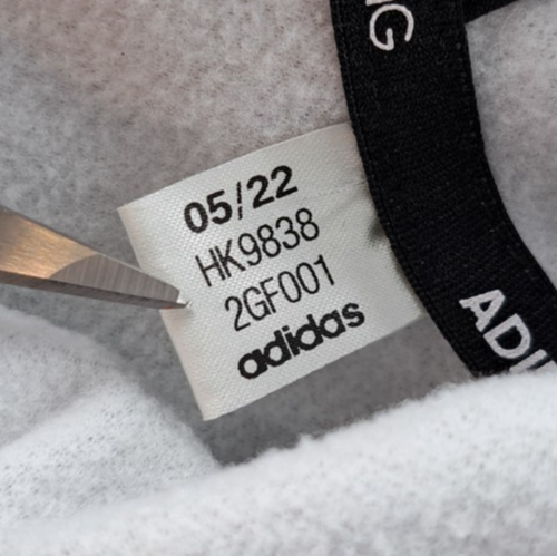 Adidas Training Hoodie Mens Medium Gray Fleece Spell Out 3 Stripe 2022 HK9838 - Picture 4 of 15
