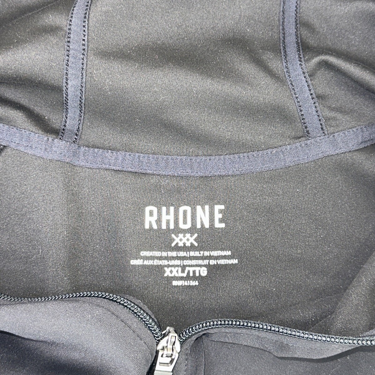 Rhone Spar Performance Full Zip Hoodie Mens XXL Black Sweatshirt 100535 |  eBay