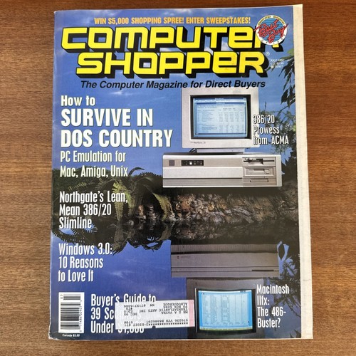 Computer Shopper Magazin Juli 1990 Dos Country SIEHE ZUSTAND - Bild 1 von 7