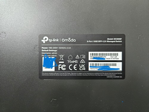TP-Link SX3008F Omada JetStream 8-Port 10GE SFP+ L2+ Managed Switch - Photo 7/8