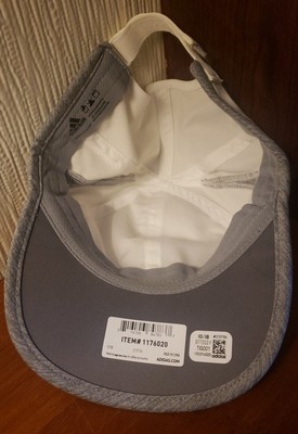 Adidas Logo Climalite Womens Strapback Hat - White Gray  display picture 1