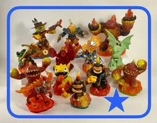 11 Skylanders Trap Team FIRE ELEMENTS and Red Drill Sargent/Glow Cynder #578