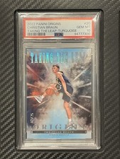 2022 PSA 10 Christian Braun #20 Taking The Leap Turquoise #’d/25 Origins NBA
