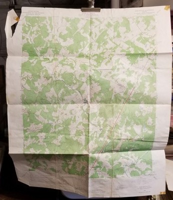 1965 Orig USGS Topo Map Earlysville VIRGINIA Quad Scouts BSA Hiking Folded AS IS
