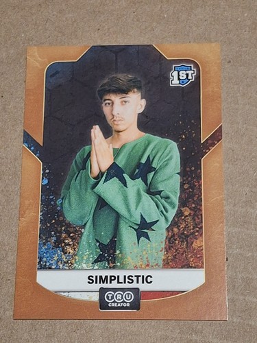 2021 SIMPLISTIC TRU CREATOR CARD #13 TRUCREATOR CONTENT ORANGE BORDER - Picture 1 of 2
