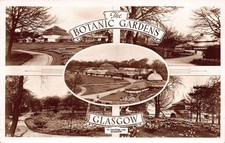 The Botanic Gardens Multiview Glasgow W. Ralston Ltd Postcard (A377) c1955 RP