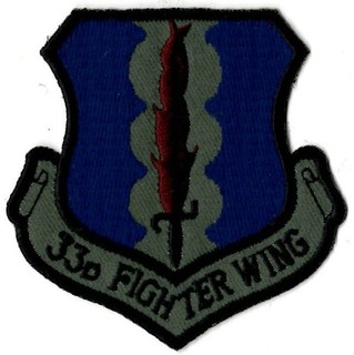 USAF 33rd FIGHTER WING MILITARY PATCH