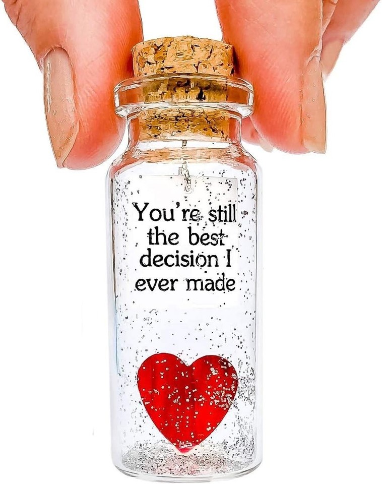 Sentimental Love Message Bottle - Perfect Anniversary or Valentine Gift ...