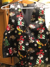 Looney Tunes Women's Christmas Holiday Vest 1994 S-M Very Nice 