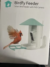 NETVUE BIRDFY Smart Bird Feeder with FHD Camera Solar AI App Watching Blue NEW