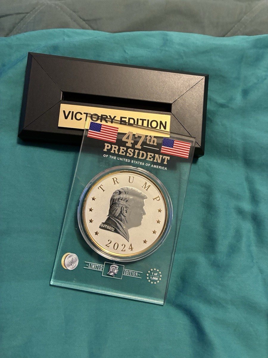 2024 Victory Edition 5 oz Trump Presidential Gold Gilded .9999