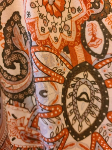 Catherines 4X Plus Size Peach Orange Floral Sleeveless Layering Tank Top Comfort - Picture 6 of 9