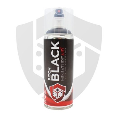 Pitch Black Spray (400m) - MiniatureAid  - Primer - Grundierung - Modellbau