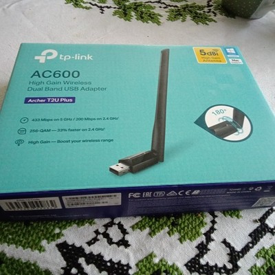 TP-Link AC600-High-Gain-Dualband-USB-WLAN-Adapter Schwarz
