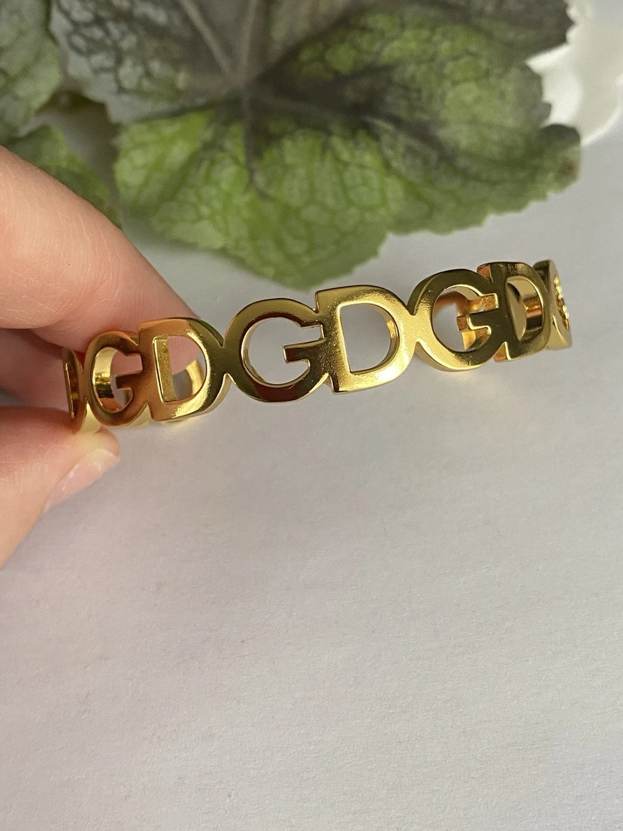 Bracelet Femme Dolce & Gabbana Authentique - Acier Inoxydable Argenté - Tressé - Neuf Sans Emballage