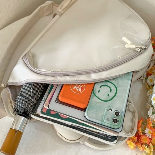 Zipper Shopping Crossbody Bag Vintage Travel Chest Packs Simple Ita Bag Y2k - Picture 5 of 12