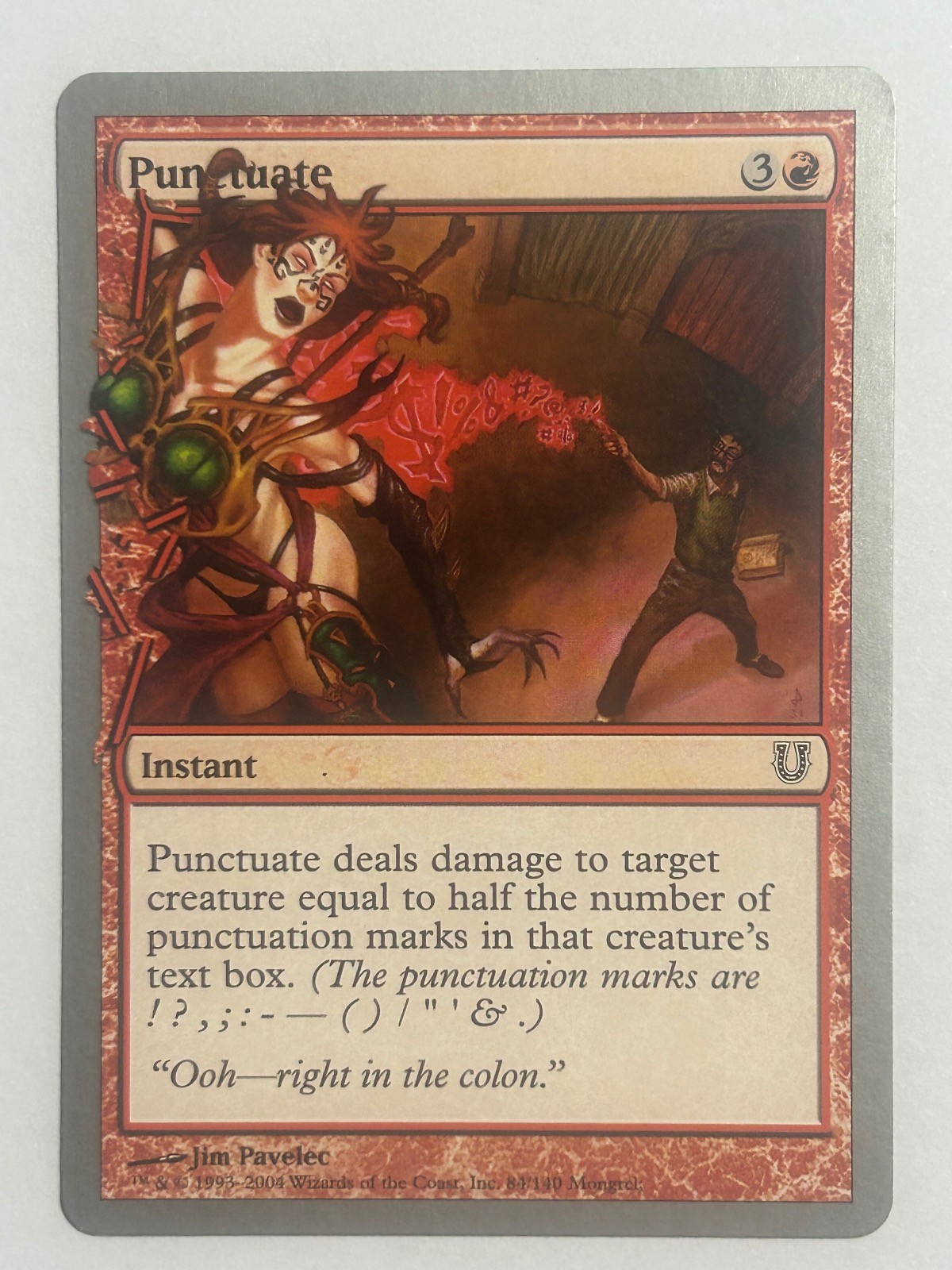 Punctuate 84 Common Unhinged Magic: The Gathering Near Mint