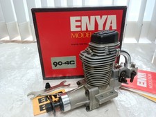 ENYA 90-4C 4-Stroke Glow Engine with Manual Vintage RC Airplane Motor