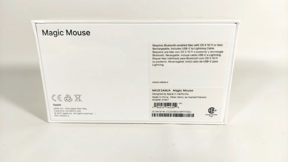 NEW GENUINE OEM  Apple Magic Mouse 2 Wireless Mouse - Silver - Image 3 of 3