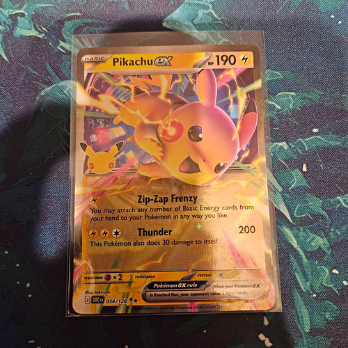 Pokemon TCG 30th Anniversary Celebration Pikachu Ex 54/128 NM