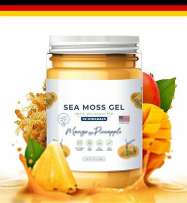 Wildcrafted Irish Sea Moos Gel Hergestellt mit getrockneten Seetang Seamoss 16Oz