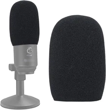 Mic Foam Windscreen for Fifine Podcast, Pop Filter Wind Cover Compatible with Fi