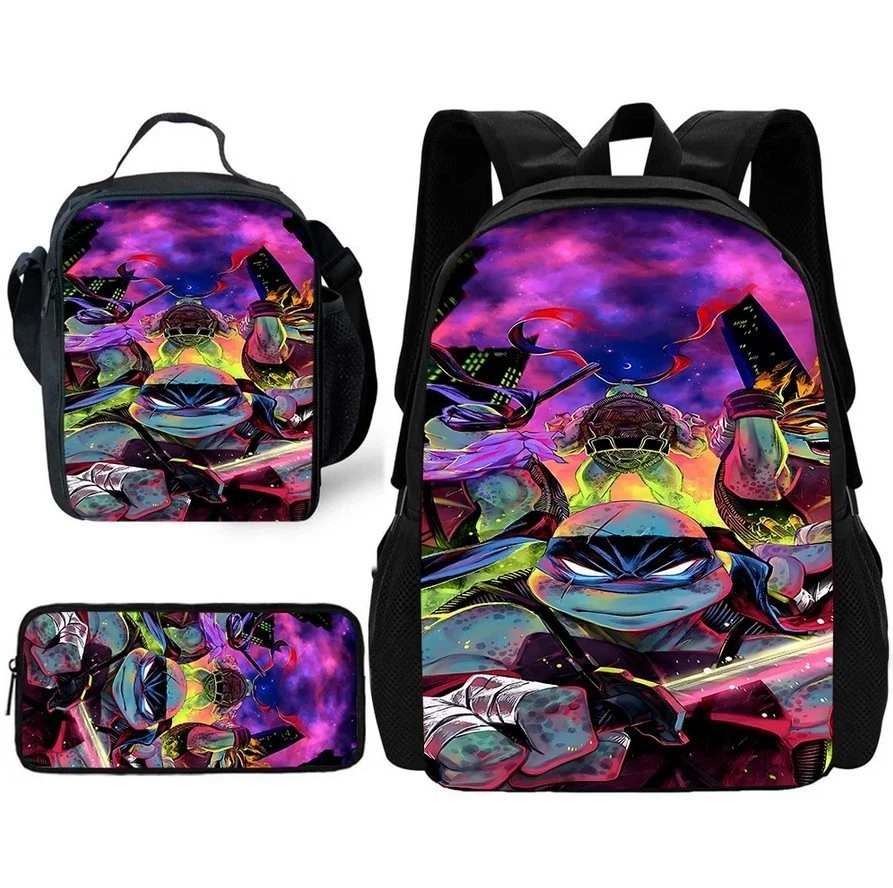 Teenage Mutant Ninja Turtles Backpack Set, School Bookbag