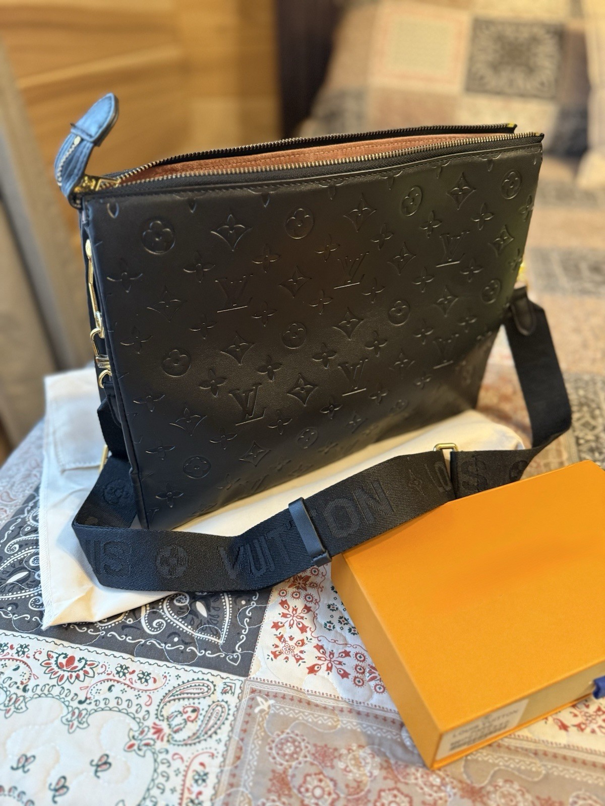 Monogram crossbody Adjustable Strap Dust Bag B… - image 1