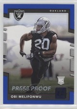 2017 Panini Donruss Rookies Press Proof Blue Obi Melifonwu #391 uk2