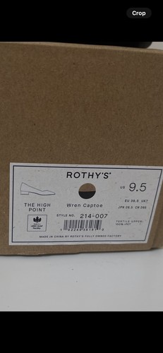 Rothy’s Sz 9.5 The High Point In Love Insole Wren Captoe Heels Shoes $169 - Picture 15 of 15