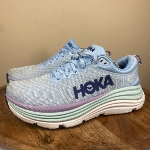 Hoka One One Gaviota 5 Airy Blue Womens Blue Size 8.5 Running Shoes 1134235 ABSC - Picture 2 of 12