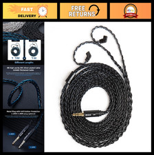 2M Recessed 2Pin IEM Cable - HiFi 8 Core Silver-Plated Earphone Replacement Wire